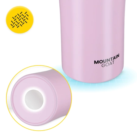 Cana termică Mountain Goat TRAVEL 380 ml roz