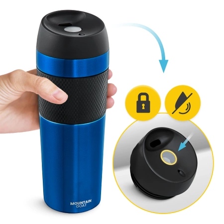 Cana termică Mountain Goat TRAVEL 450 ml albastră
