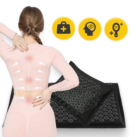 Covoraș de presopunctură ECO cu coji de hrișcă și nucă de cocos