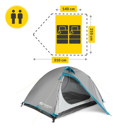 Cort turistic PRIME DUO MOUNTAIN GOAT gri