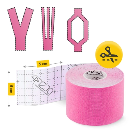 Bandă kinesiologică, Kinesio Tape, 5 cm x 5 m