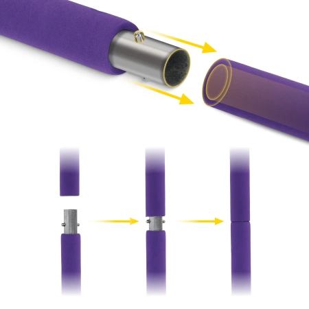 Bară de antrenament pentru pilates cu expandere