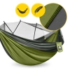 Hamac de călătorie pentru o persoană Mountain Goat cu plasă împotriva țânțarilor gri-verde