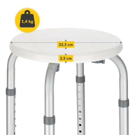 Taburet de duș rotund