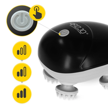 Aparat de masaj electric pentru cap, rezistent la apă