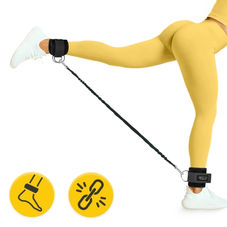 Benzi de antrenament pentru glezne pentru ridicarea greutăților 2 buc.