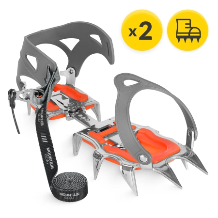 Crampoane Mountain Goat PRO pentru coș, mărimi 36-46 + husă