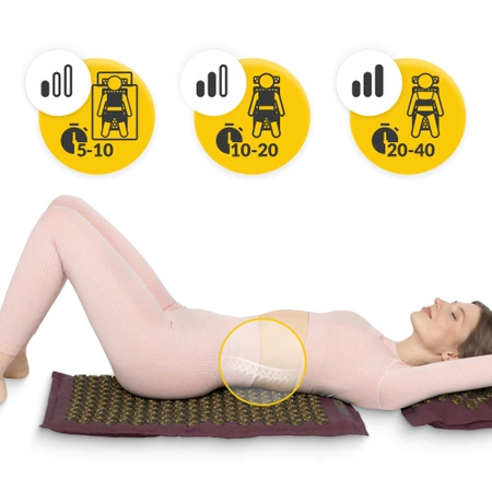 Covoraș de presopunctură ECO cu coji de hrișcă și nucă de cocos