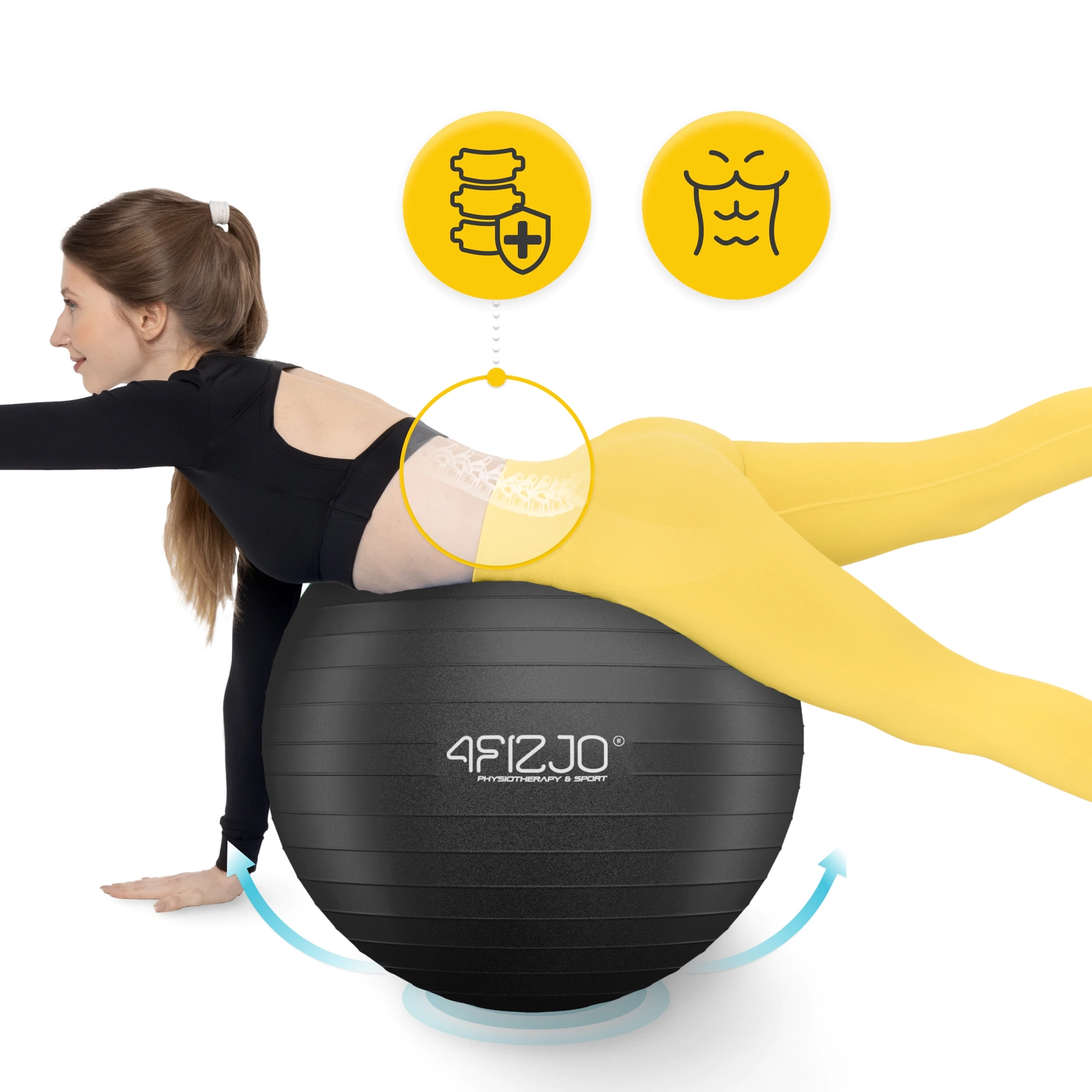 Minge de gimnastică gonflabilă 75 cm