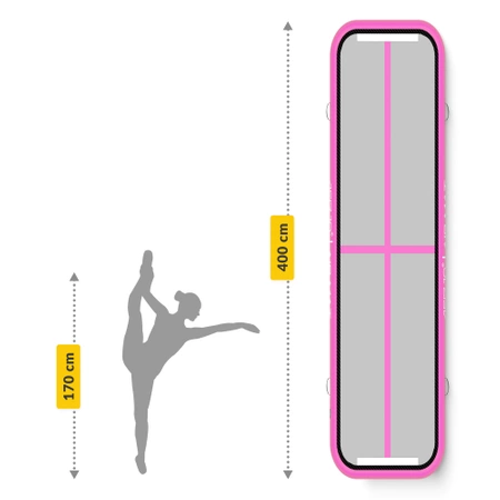 Pistă acrobatică AIR MAT 4 x 1 x 0,15 m