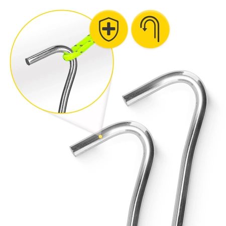 Cuie de cort din oțel 10 buc.