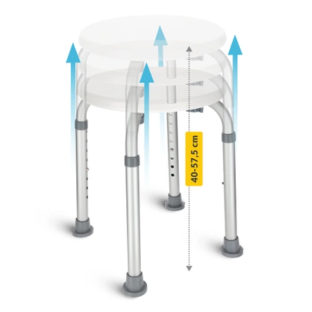 Taburet de duș rotund