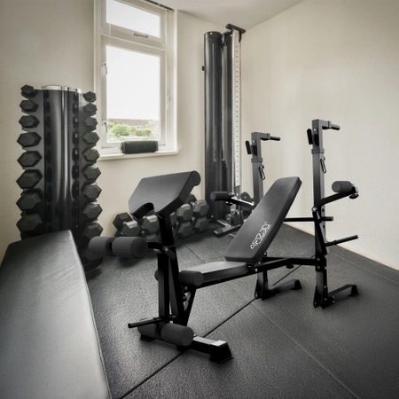 Bancă de antrenament multifuncțională cu suport ULTRA