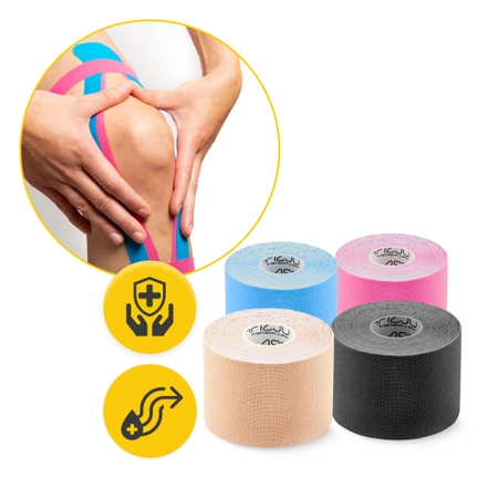 Set de 4 benzi kinesiologice 5 cm x 5 m