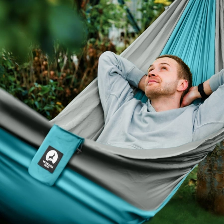 Hamac de călătorie pentru o singură persoană cu plasă de țânțari