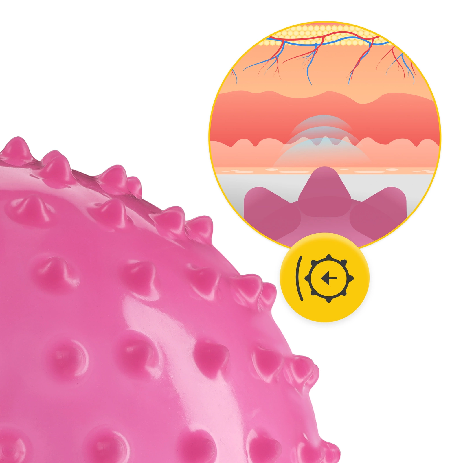  Mingea de reabilitare cu colți 20 cm