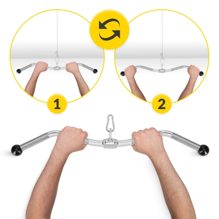 Bară pentru tracțiuni pliabilă