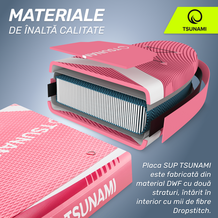 Placă SUP PRO TSUNAMI paddle board 350 cm T10