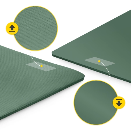 Saltea pentru fitness și yoga NBR 1 cm verde salvie