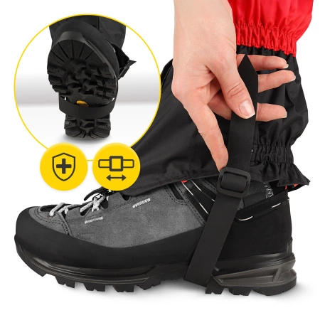 Ghetre impermeabile pentru încălțăminte universale roșii