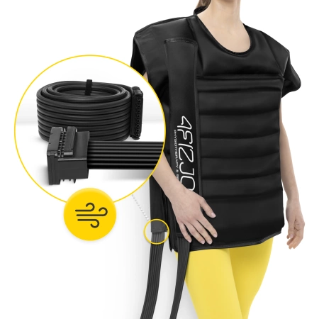 Vestă de compresie pentru drenaj limfatic C8