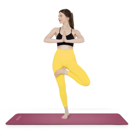 Saltea pentru fitness și yoga NBR 1 cm bordó