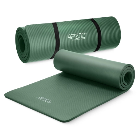 Saltea pentru fitness și yoga NBR 1,5 cm verde salvie