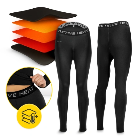 Pantaloni termici unisex - negru, mărimea S