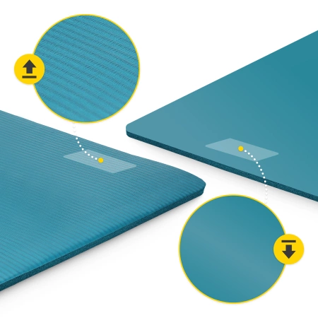 Saltea pentru fitness și yoga NBR 1 cm verde marin