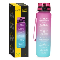 Sticlă de apă cu scală temporală 1 L