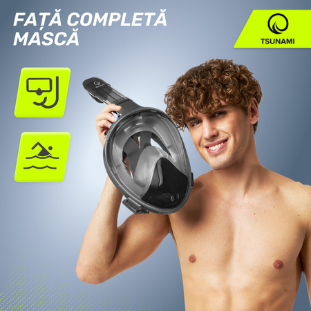 Mască de scufundări cu față completă TSUNAMI L/XL