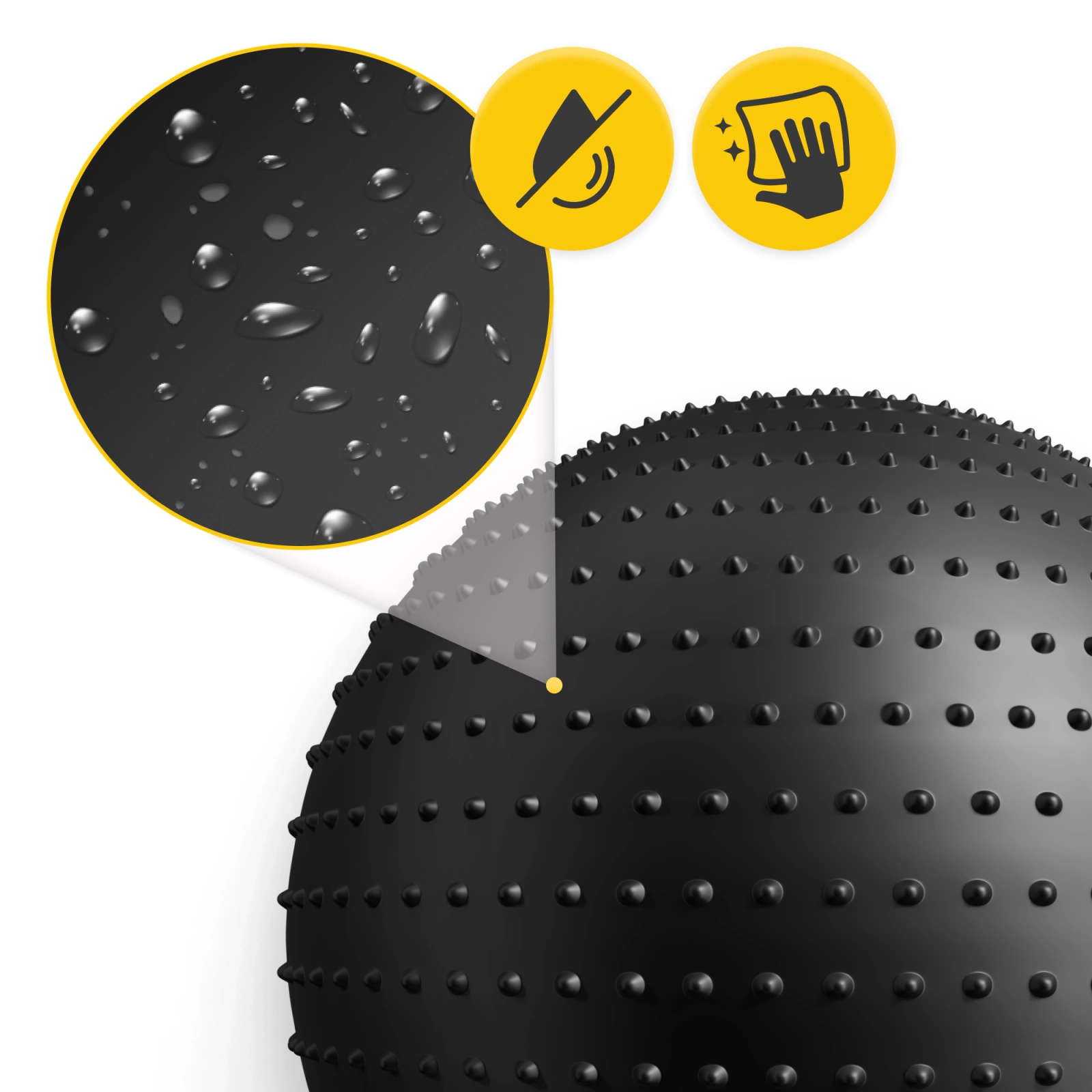 Minge de reabilitare cu proeminențe 65 cm