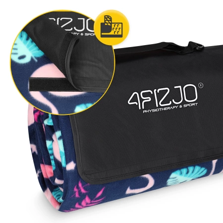 Pătură de picnic pentru plajă cu izolație 200 x 200 cm flamingi