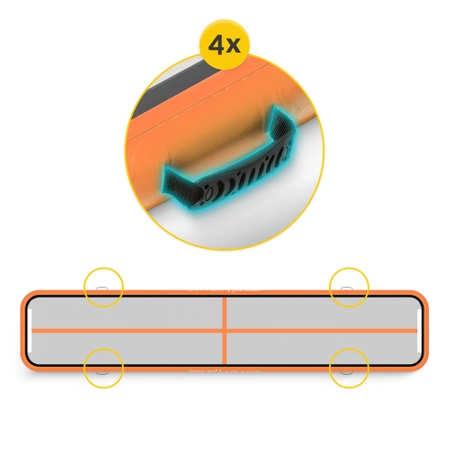 Pistă acrobatică AIR MAT 5 x 1 x 0,15 m