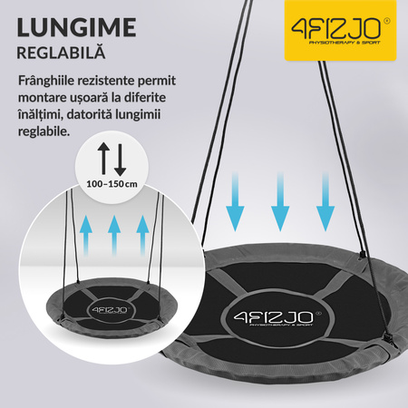 Leagăn de grădină pentru copii XL cuib de barză 110 cm