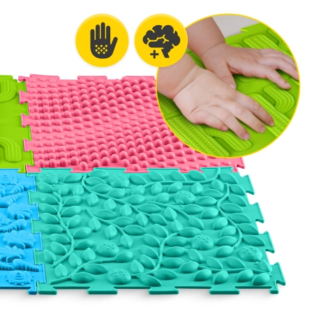 Covoraș ortopedic senzorial pentru copii 6 piese