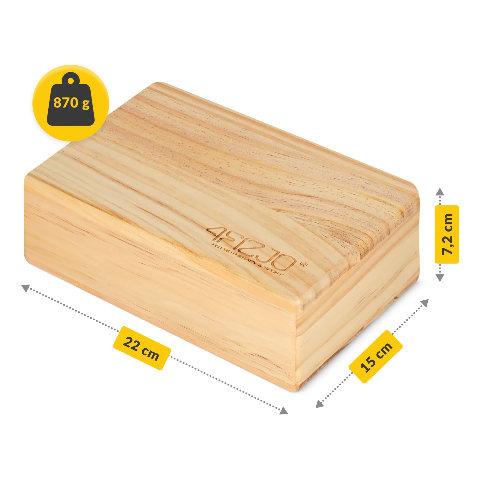 Cub de yoga din lemn 4FIZJO