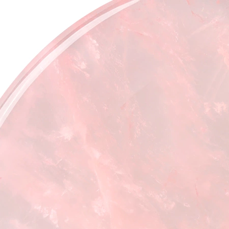 Piatra Gua Sha canelată din cuarț roz natural