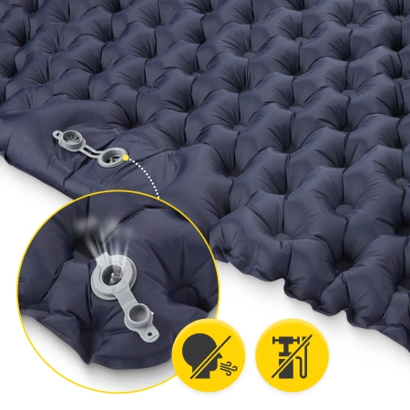 Saltea gonflabilă pentru două persoane, auto-umflabilă, pentru drumeții MOUNTAIN GOAT