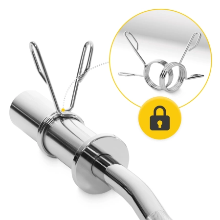 Clemă cu arc pentru halteră olimpică 50 mm 2 buc.