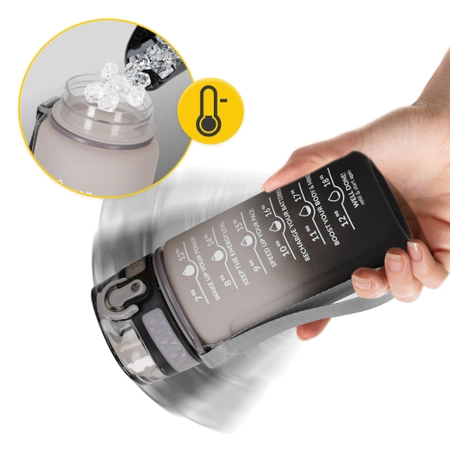 Sticlă de apă cu scală temporală 0,5 L