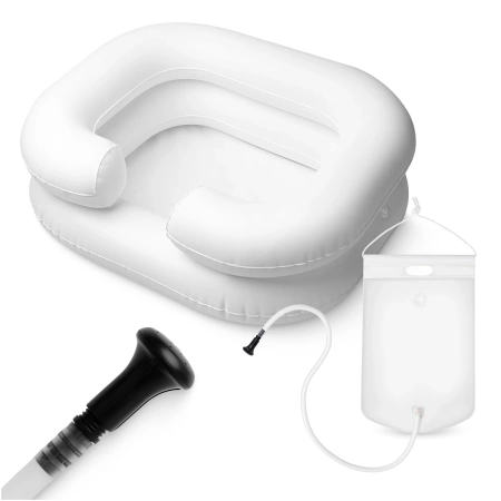 Cadă gonflabilă pentru pat cu duș