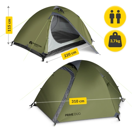 PRIME DUO MOUNTAIN GOAT cort pentru drumeții verde