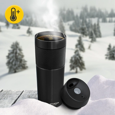 Cana termică Mountain Goat TRAVEL 450 ml negru