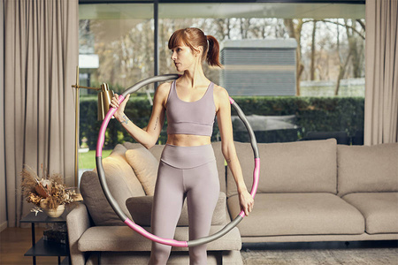 Hula Hoop pliabil cu proeminențe de masaj 1 kg