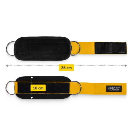 Benzi de formare gleznă pentru lift 2 buc. galben