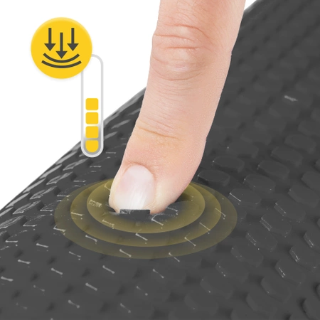 Roller de masaj cu proeminențe CARE+ 90 cm Negru