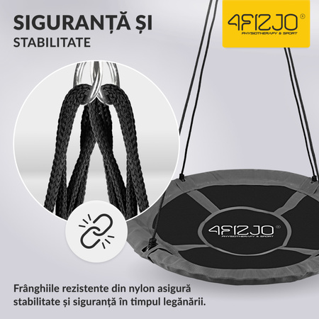 Leagăn de grădină pentru copii XL cuib de barză 110 cm