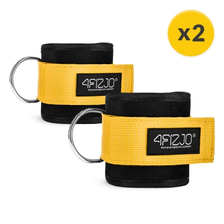 Benzi de formare gleznă pentru lift 2 buc. galben