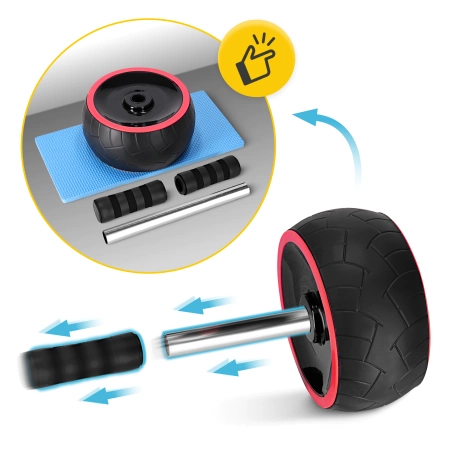 Roată pentru exerciții abdominale AB WHEEL XL